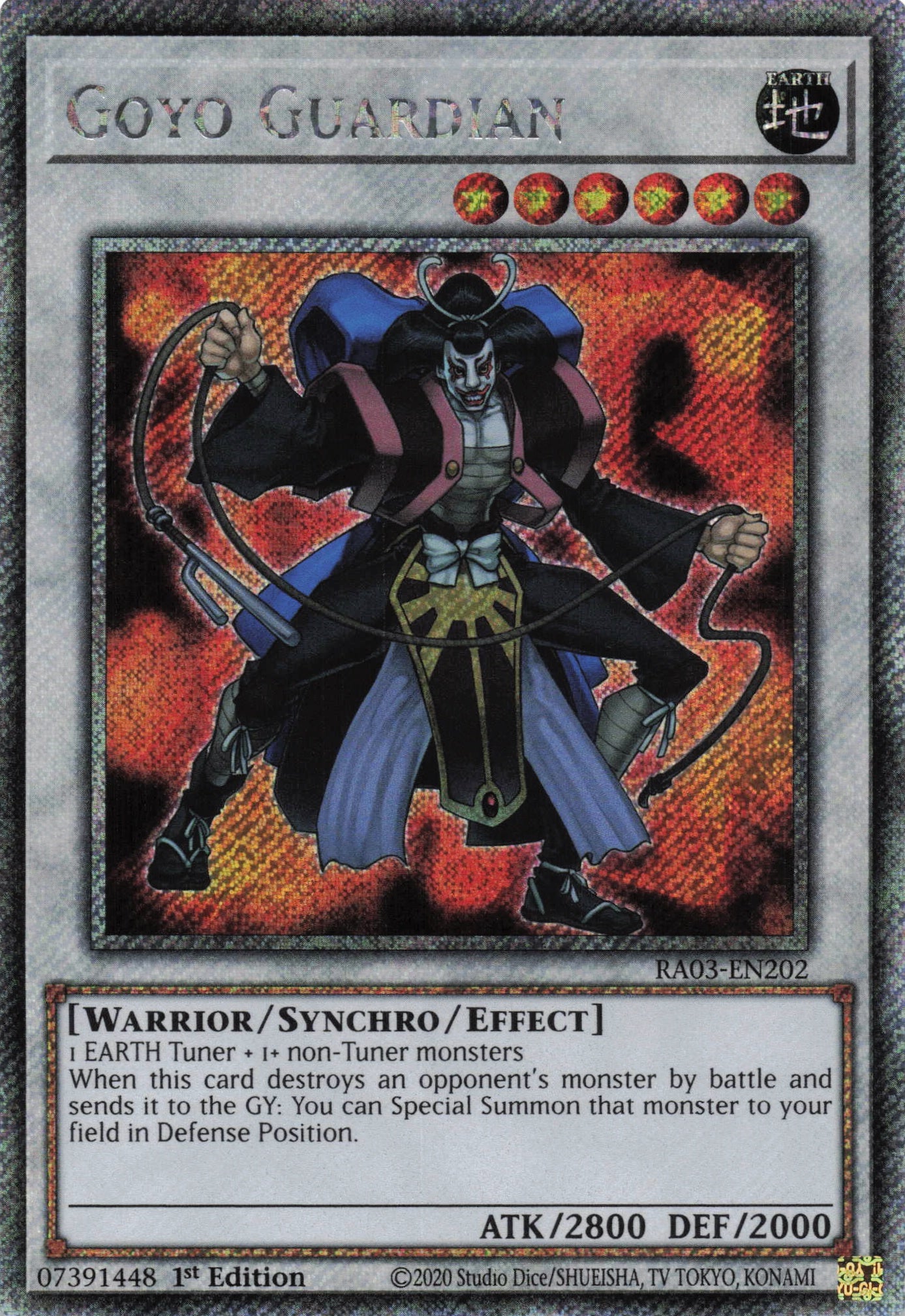 Goyo Guardian RA03-EN202 - Platinum Secret Rare -