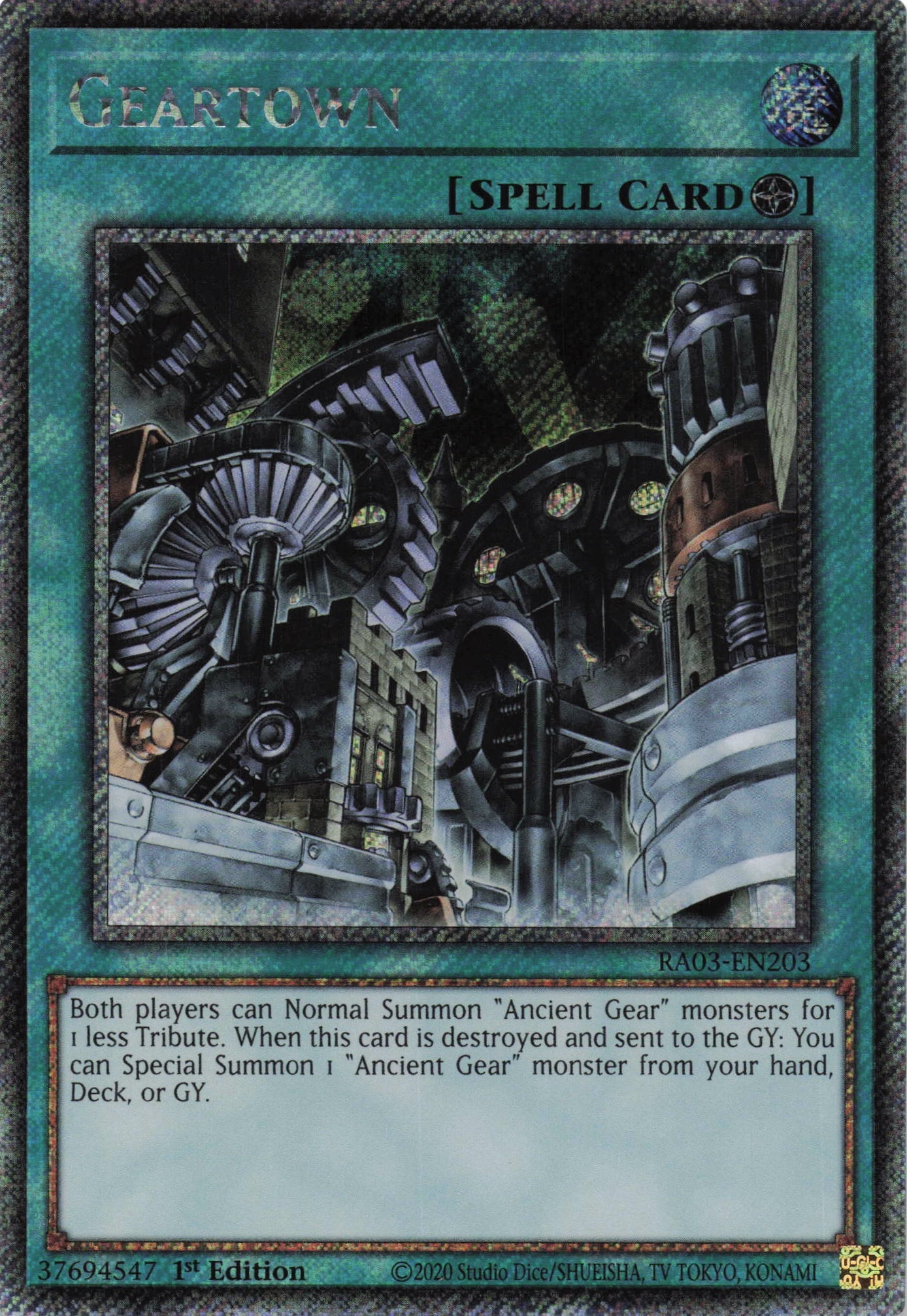 Geartown RA03-EN203 - Quarter Century Secret Rare -
