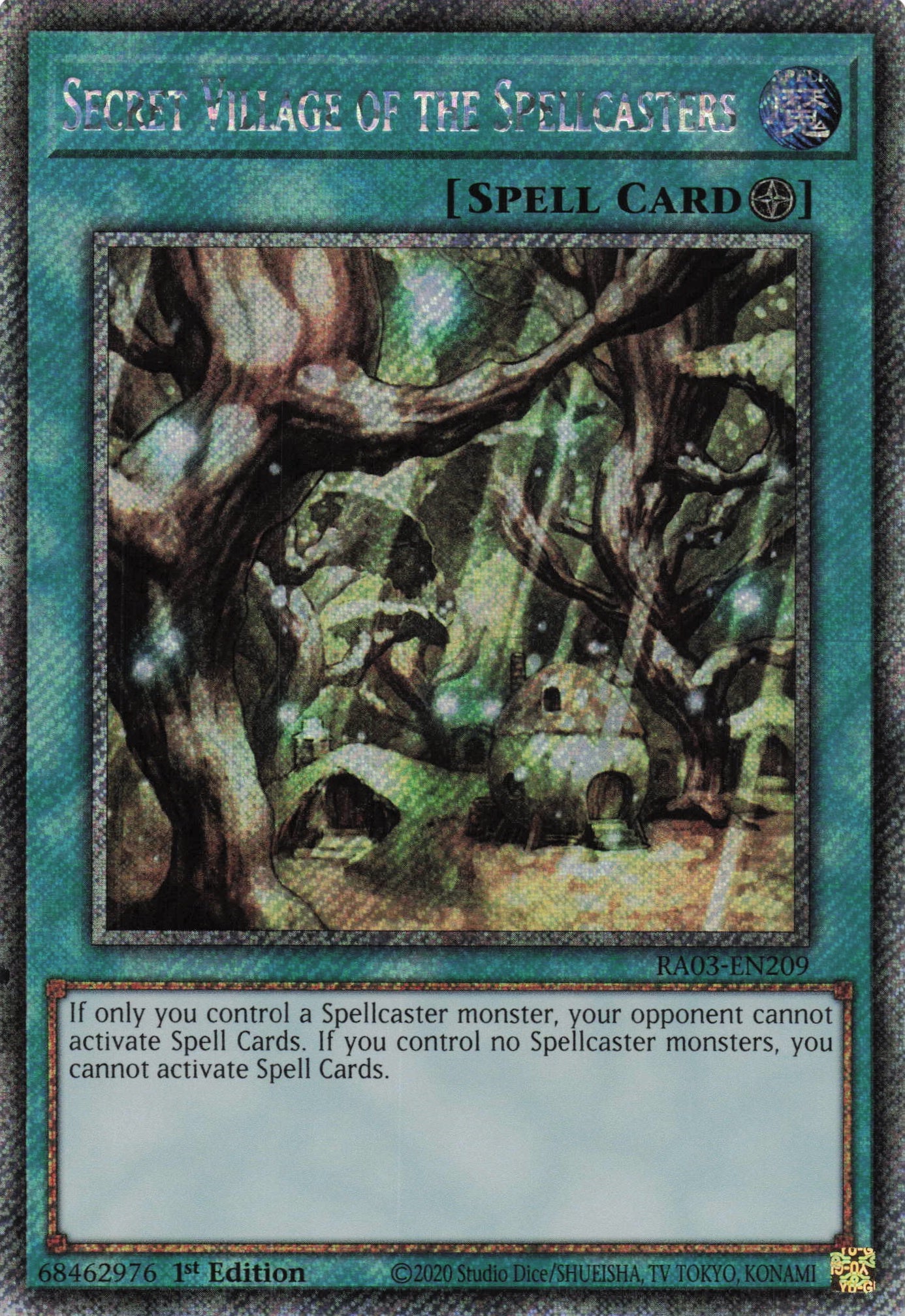 Secret Village of the Spellcasters RA03-EN209 - Platinum Secret Rare -