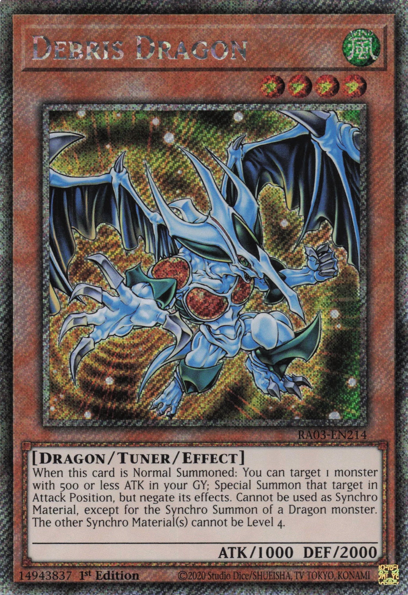 Debris Dragon RA03-EN214 - Quarter Century Secret Rare -