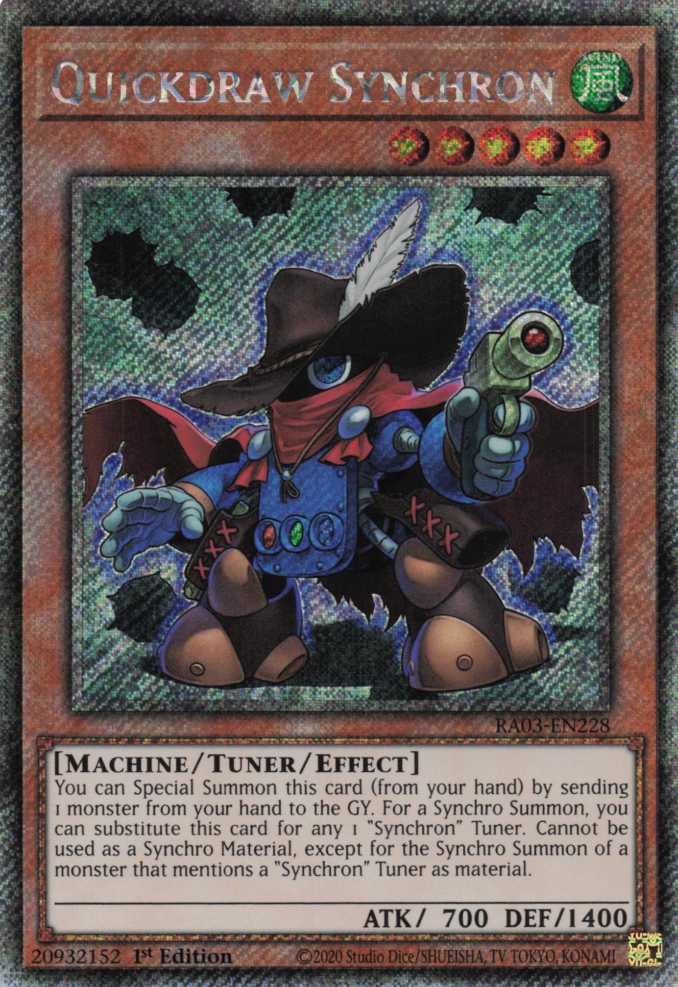 Quickdraw Synchron RA03-EN228 - Platinum Secret Rare -