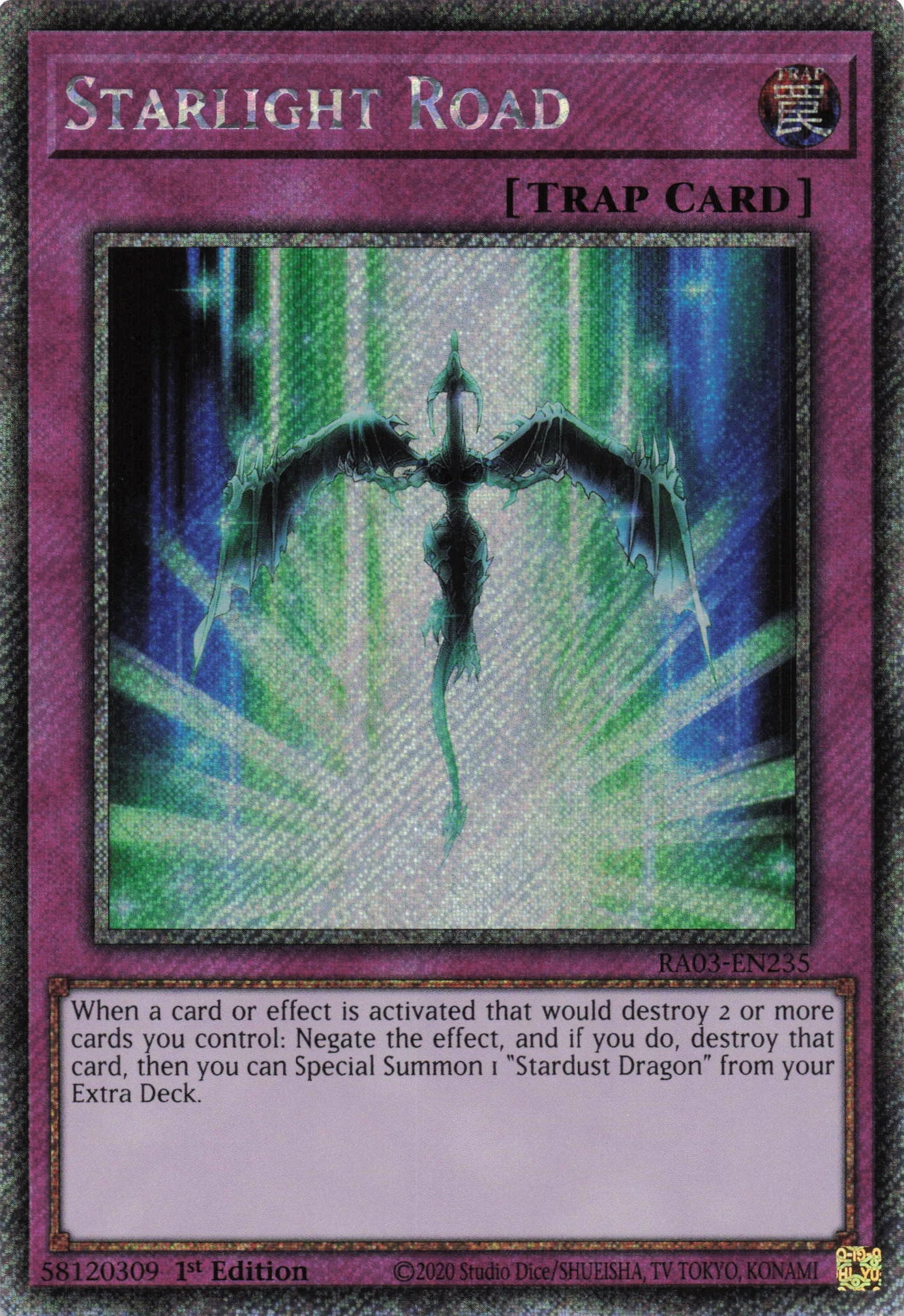 Starlight Road RA03-EN235 - Quarter Century Secret Rare -