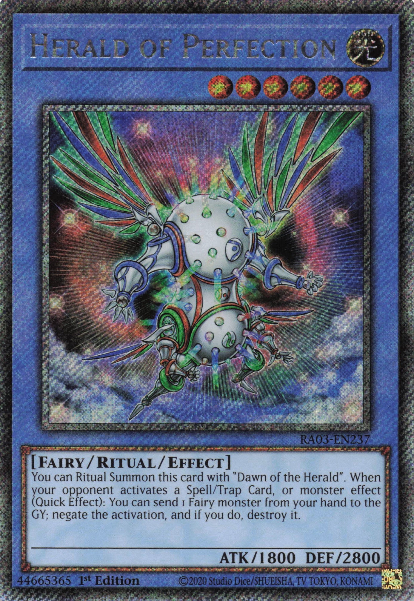 Herald of Perfection RA03-EN237 - Platinum Secret Rare -