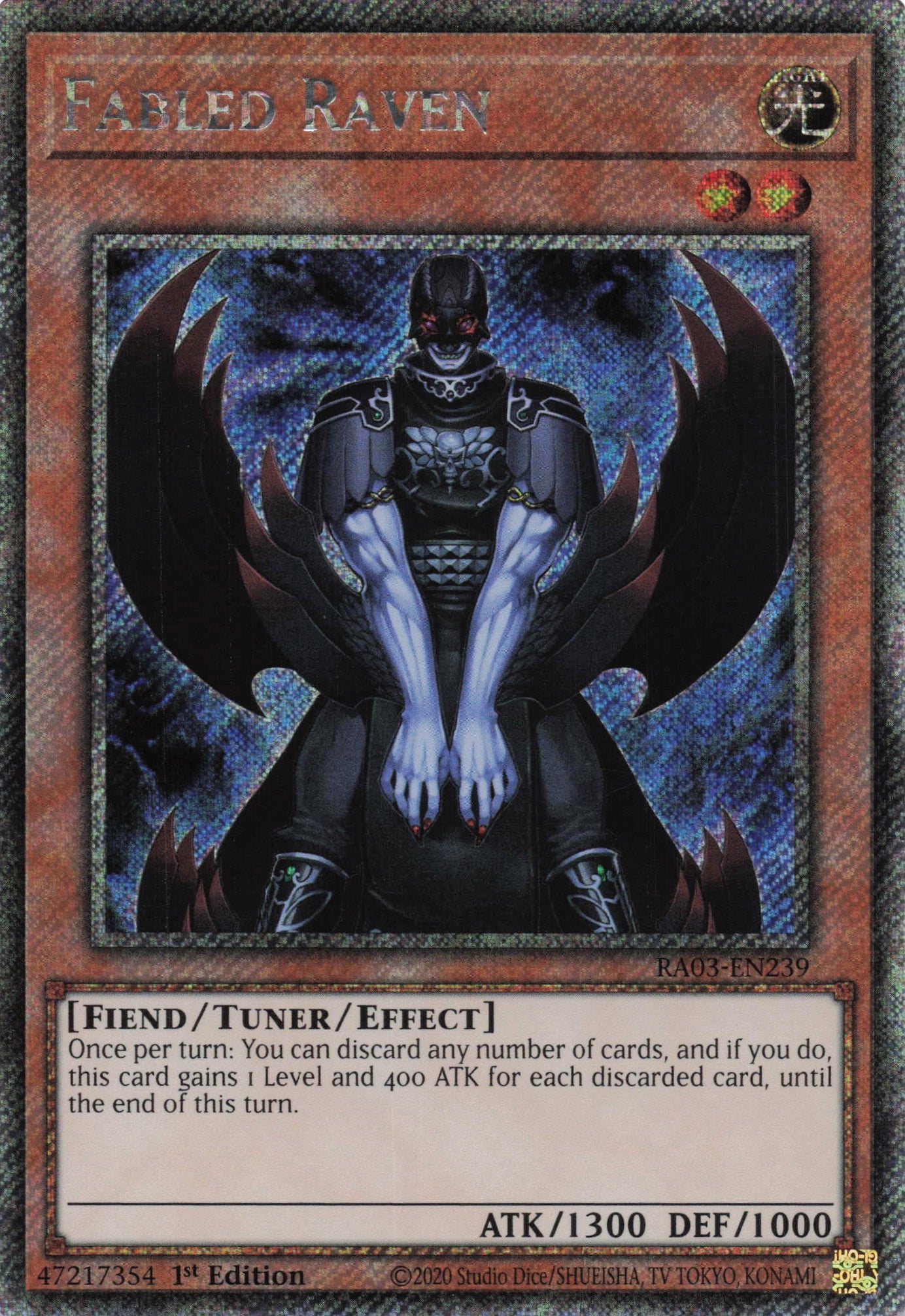 Fabled Raven RA03-EN239 - Quarter Century Secret Rare -