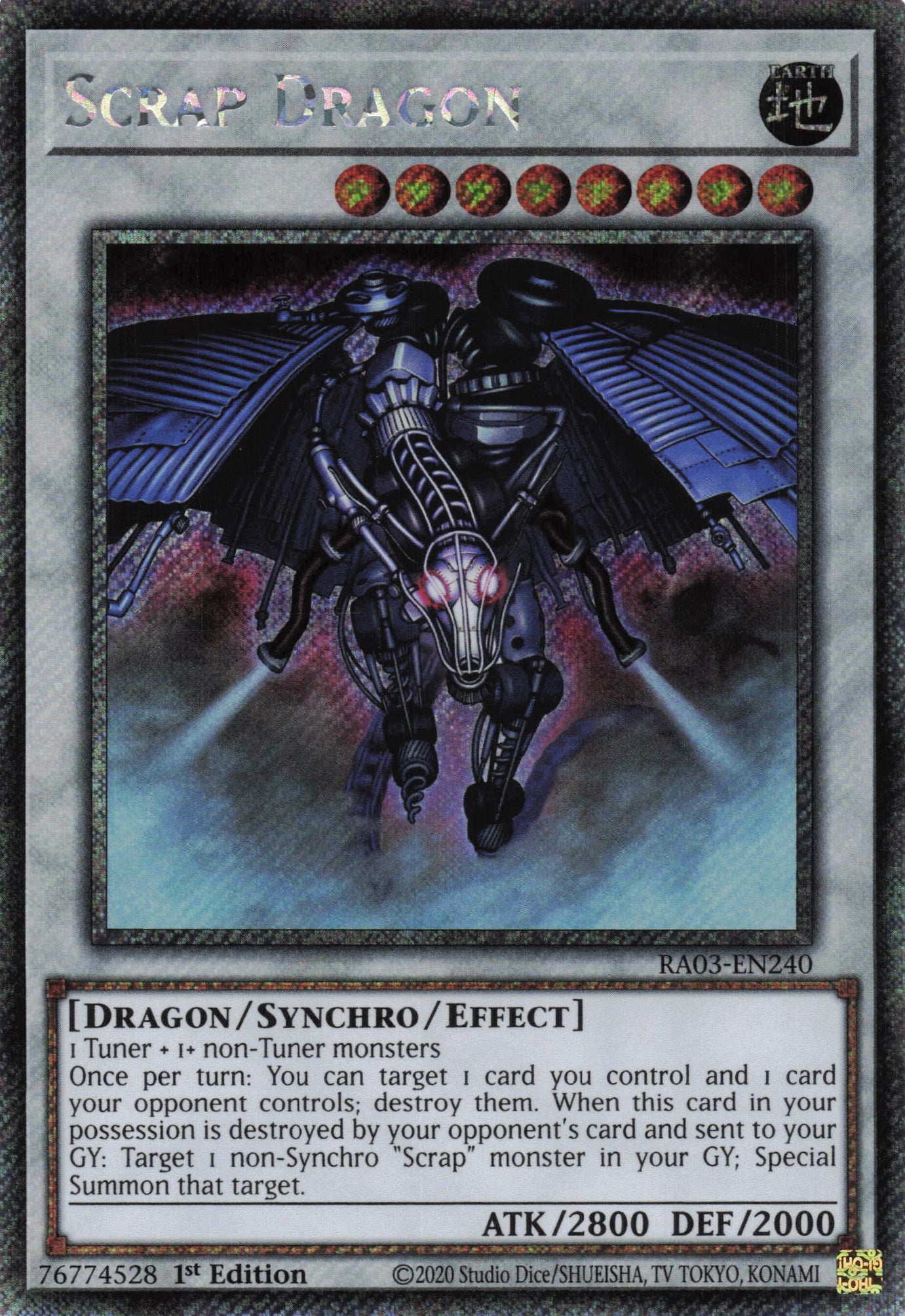 Scrap Dragon RA03-EN240 - Quarter Century Secret Rare -