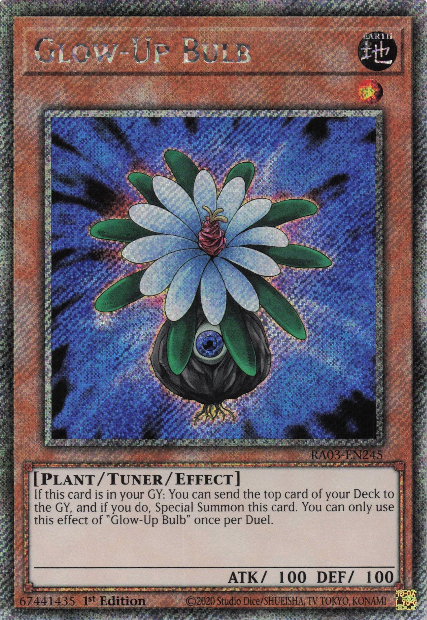 Glow Up Bulb RA03-EN245 - Quarter Century Secret Rare -