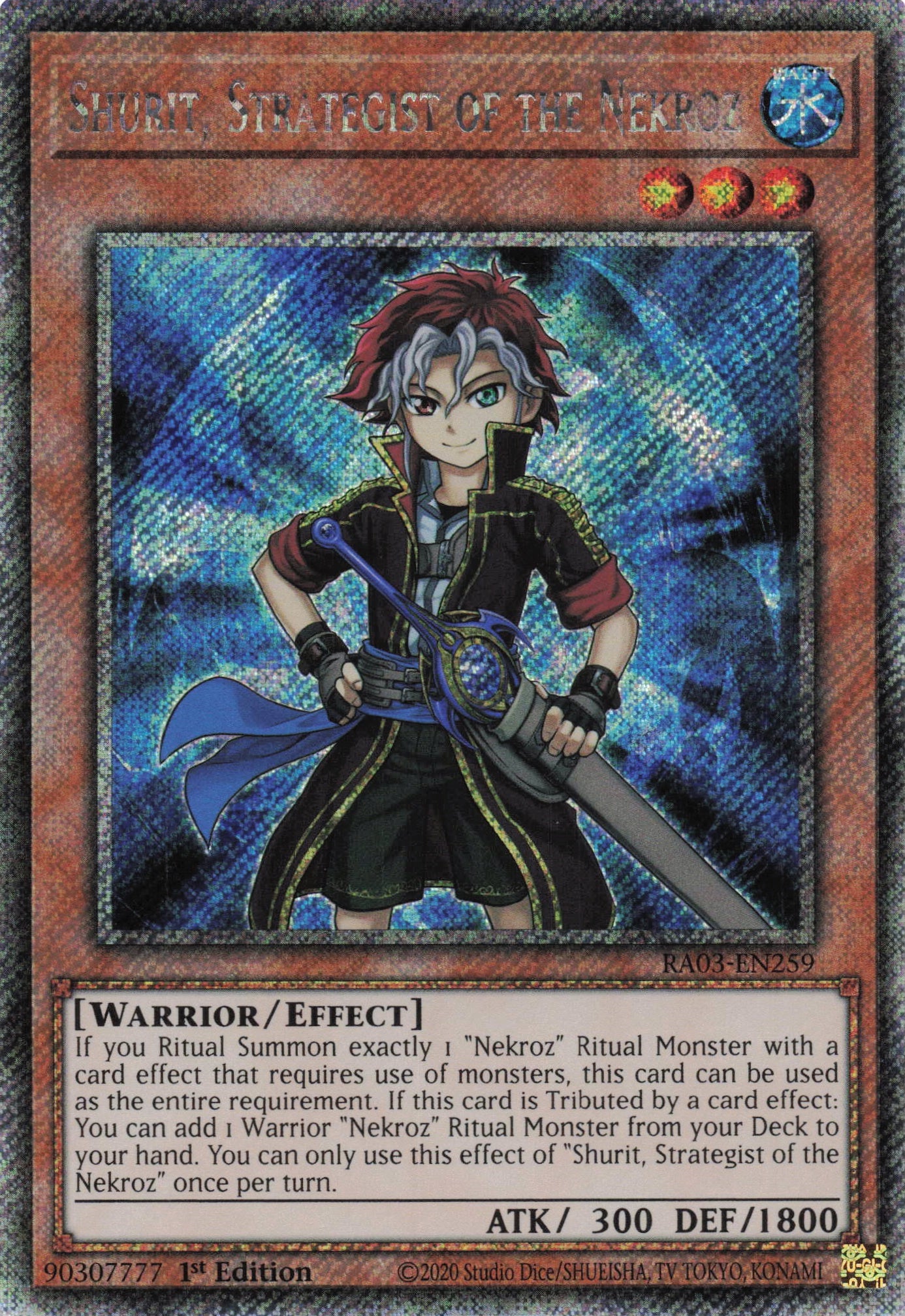 Shurit, Strategist of the Nekroz RA03-EN259 - Platinum Secret Rare -