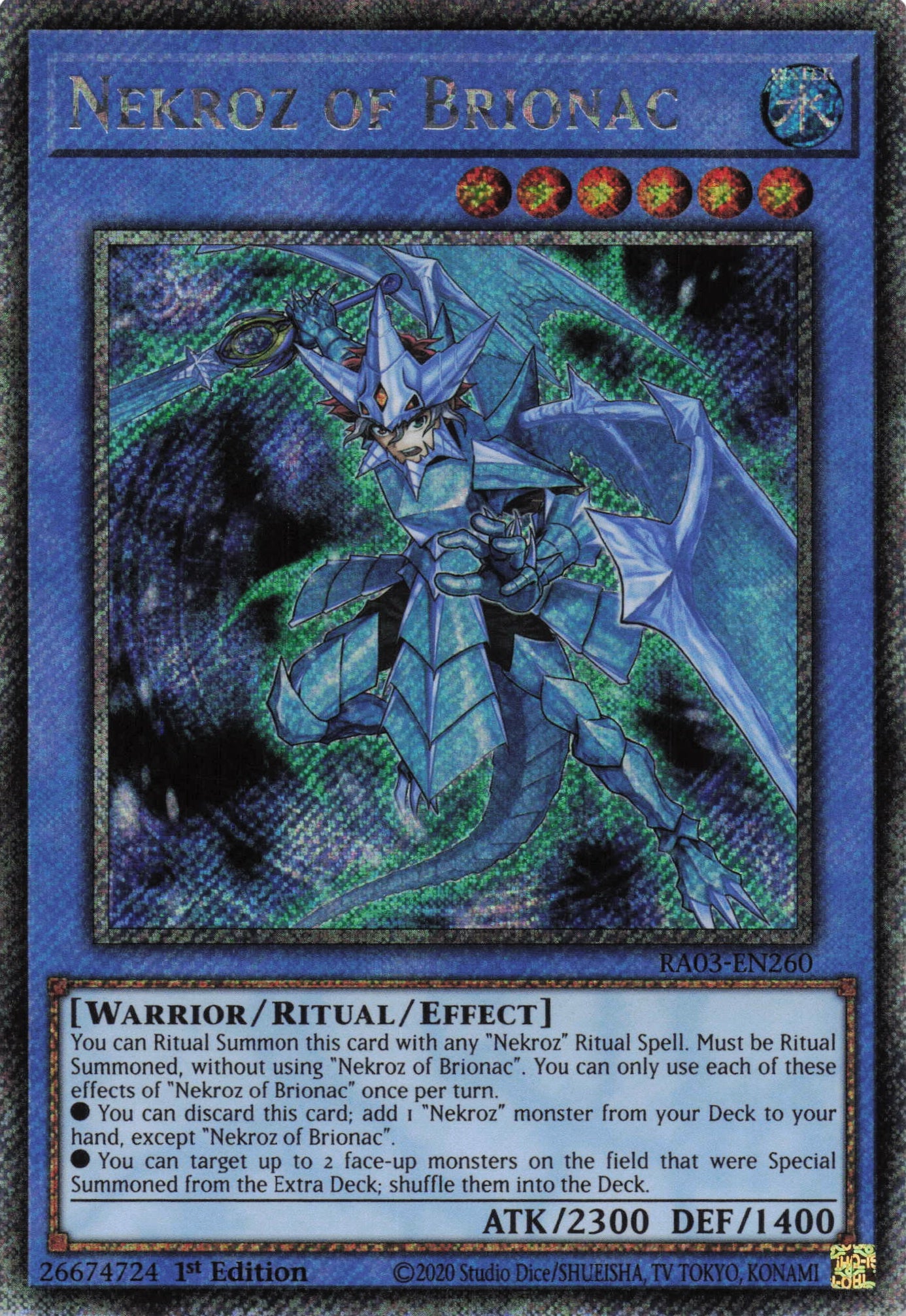 Nekroz of Brionac RA03-EN260 - Quarter Century Secret Rare -