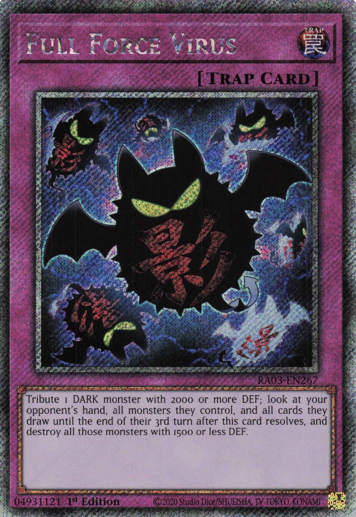Full Force Virus RA03-EN267 - Quarter Century Secret Rare -