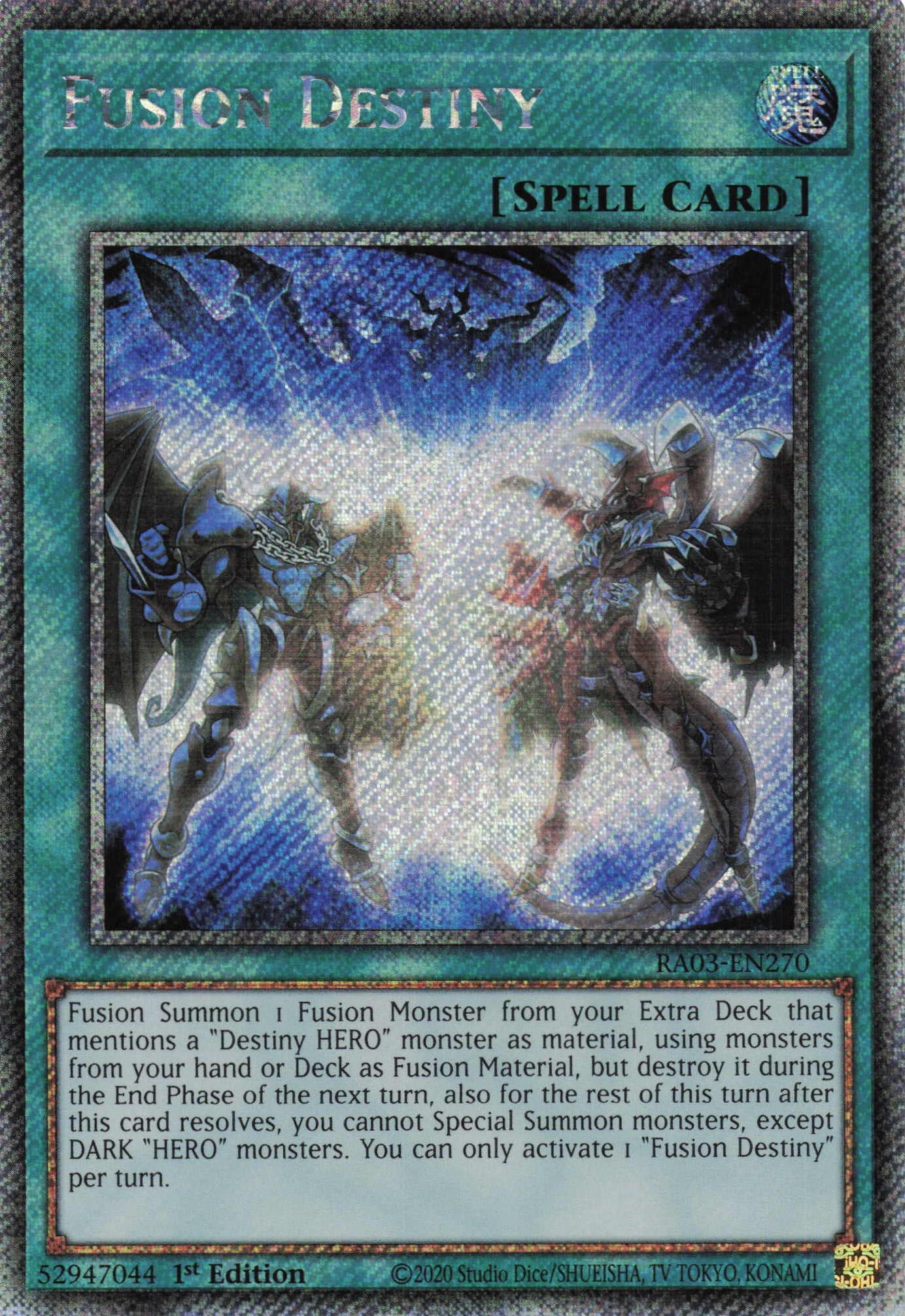 Fusion Destiny RA03-EN270 - Quarter Century Secret Rare -