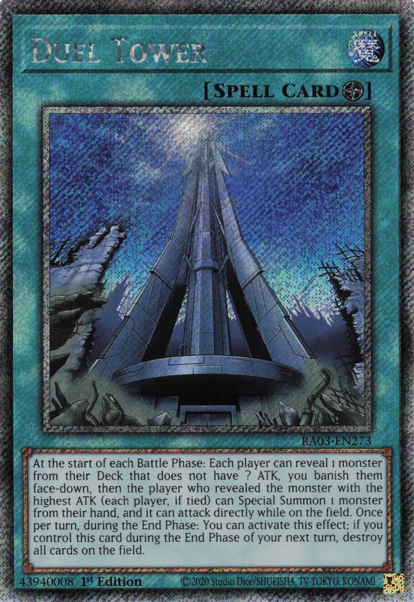 Duel Tower RA03-EN273 - Quarter Century Secret Rare -