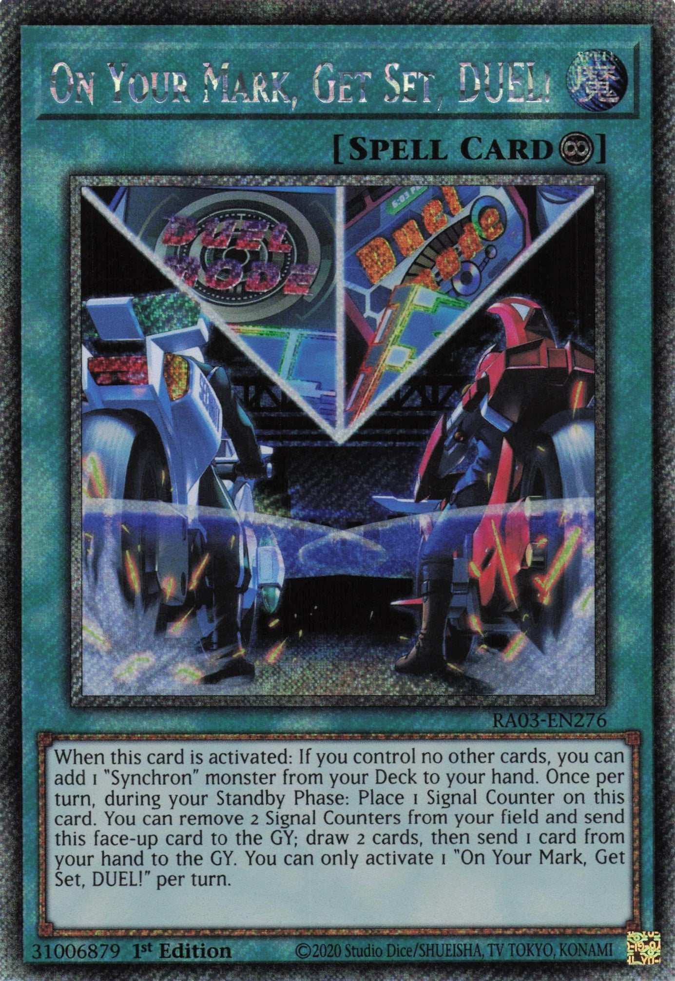 On Your Mark, Get Set, DUEL! RA03-EN276 - Platinum Secret Rare -
