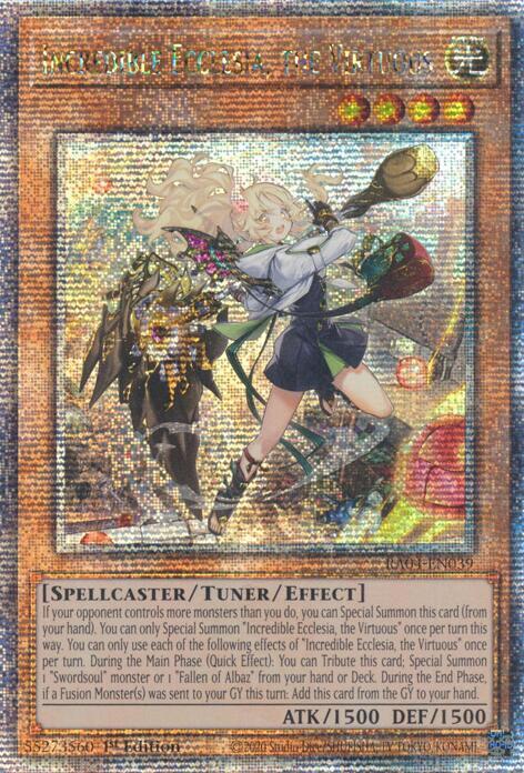 RA04-EN039 - Incredible Ecclesia, The Virtuous - Quarter Century Secret Rare - - Quarter Century Stampede