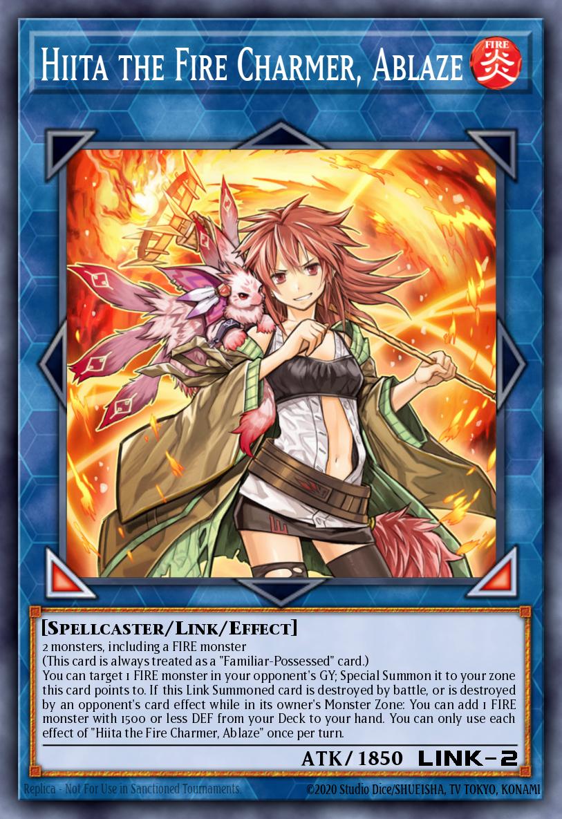 fire yugioh cards Hiita the Fire Charmer, Ablaze