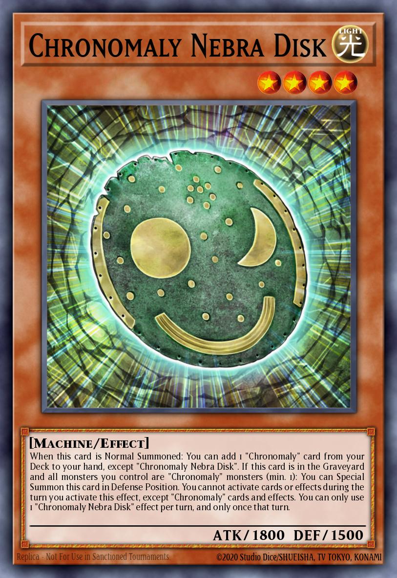 chronomaly yugioh deck Chronomaly Nebra Disk