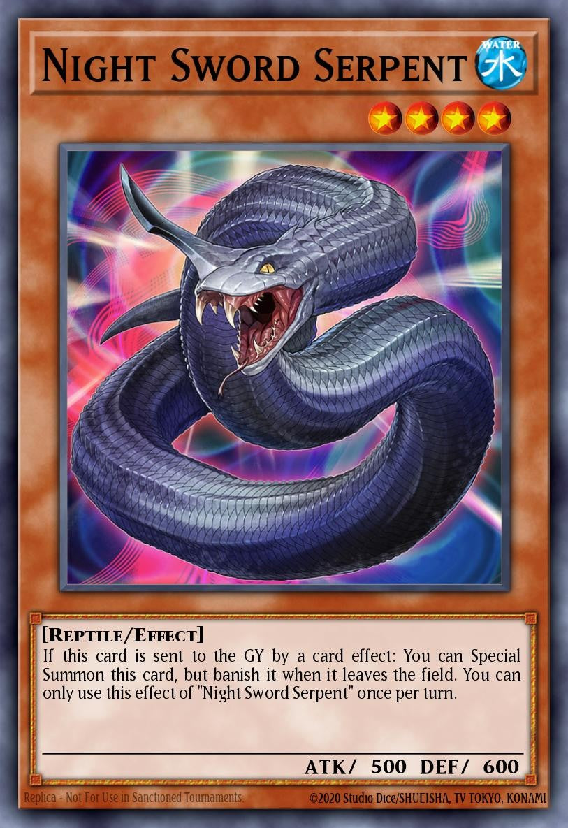 RA05-EN020 - Night Sword Serpent - Super Rare - Rarity Collection 5
