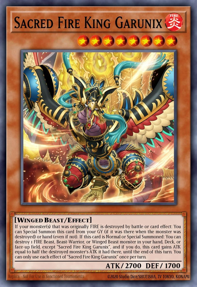 RA05-EN031 - Sacred Fire King Garunix - Super Rare - Rarity Collection 5