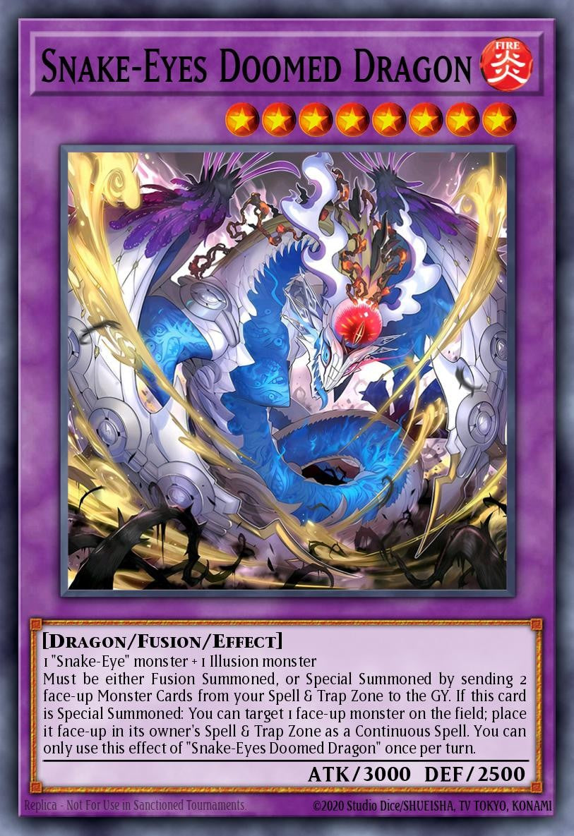 RA05-EN039 - Snake-Eyes Doomed Dragon - Super Rare - Rarity Collection 5