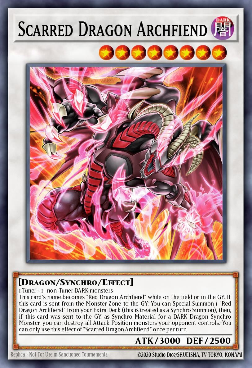 RA05-EN044 - Scarred Dragon Archfiend - Super Rare - Rarity Collection 5