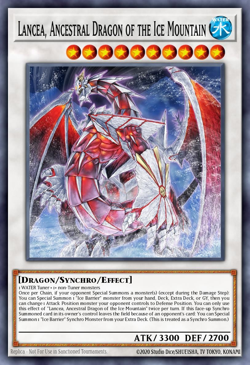RA05-EN045 - Lancea, Ancestral Dragon of the Ice Mountain - Super Rare - Rarity Collection 5