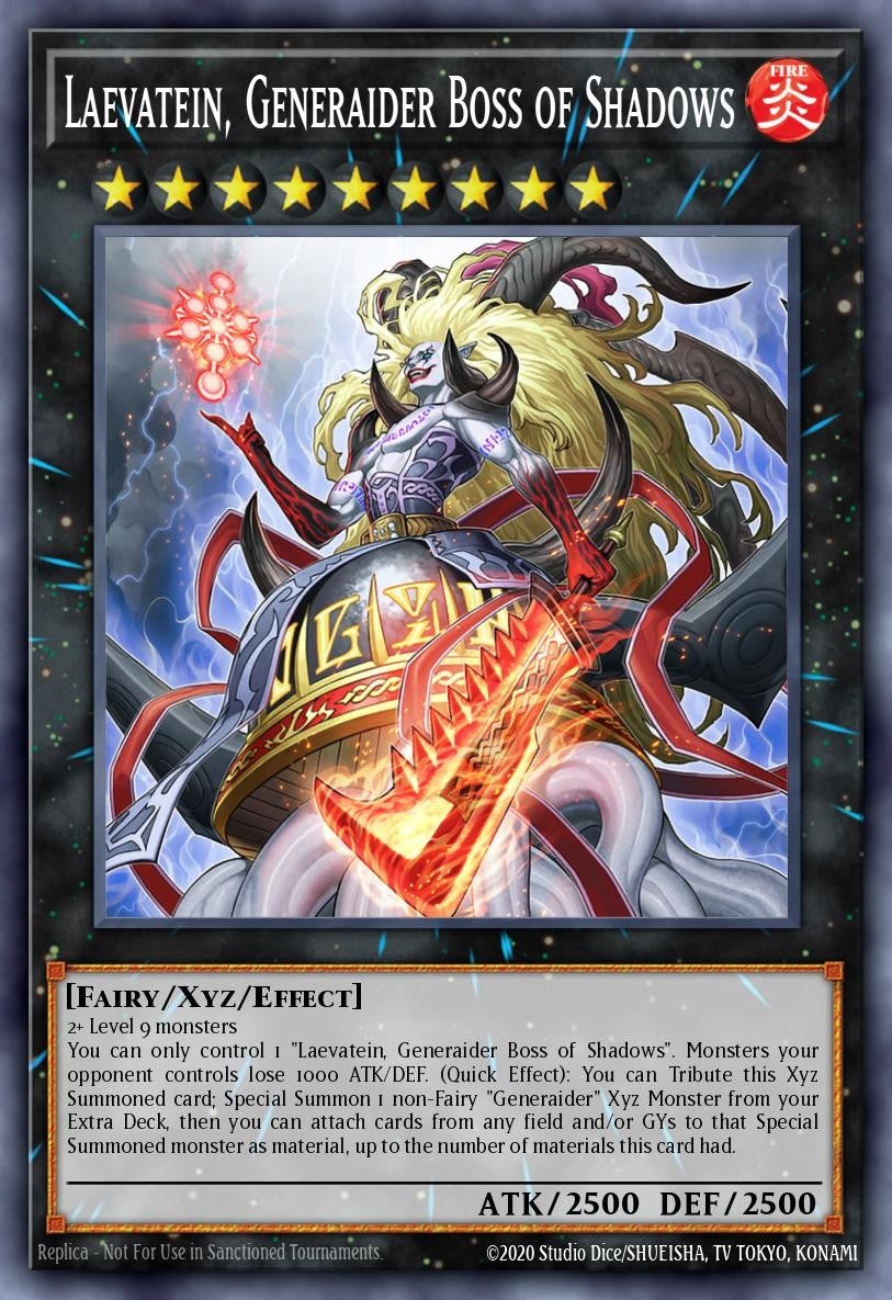 RA05-EN051 - Laevatein, Generaider Boss of Shadows - Super Rare - Rarity Collection 5