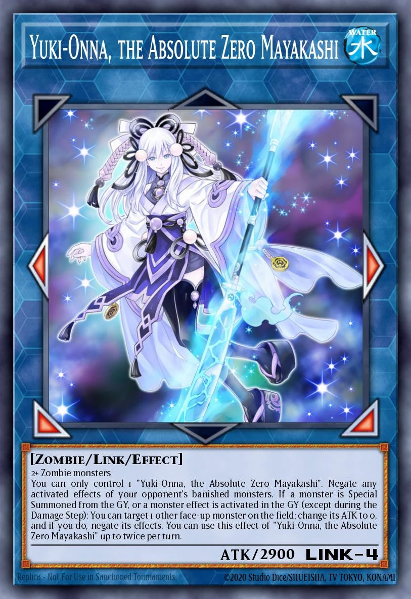 RA05-EN057 - Yuki-Onna, The Absolute Zero Mayakashi - Super Rare - Rarity Collection 5