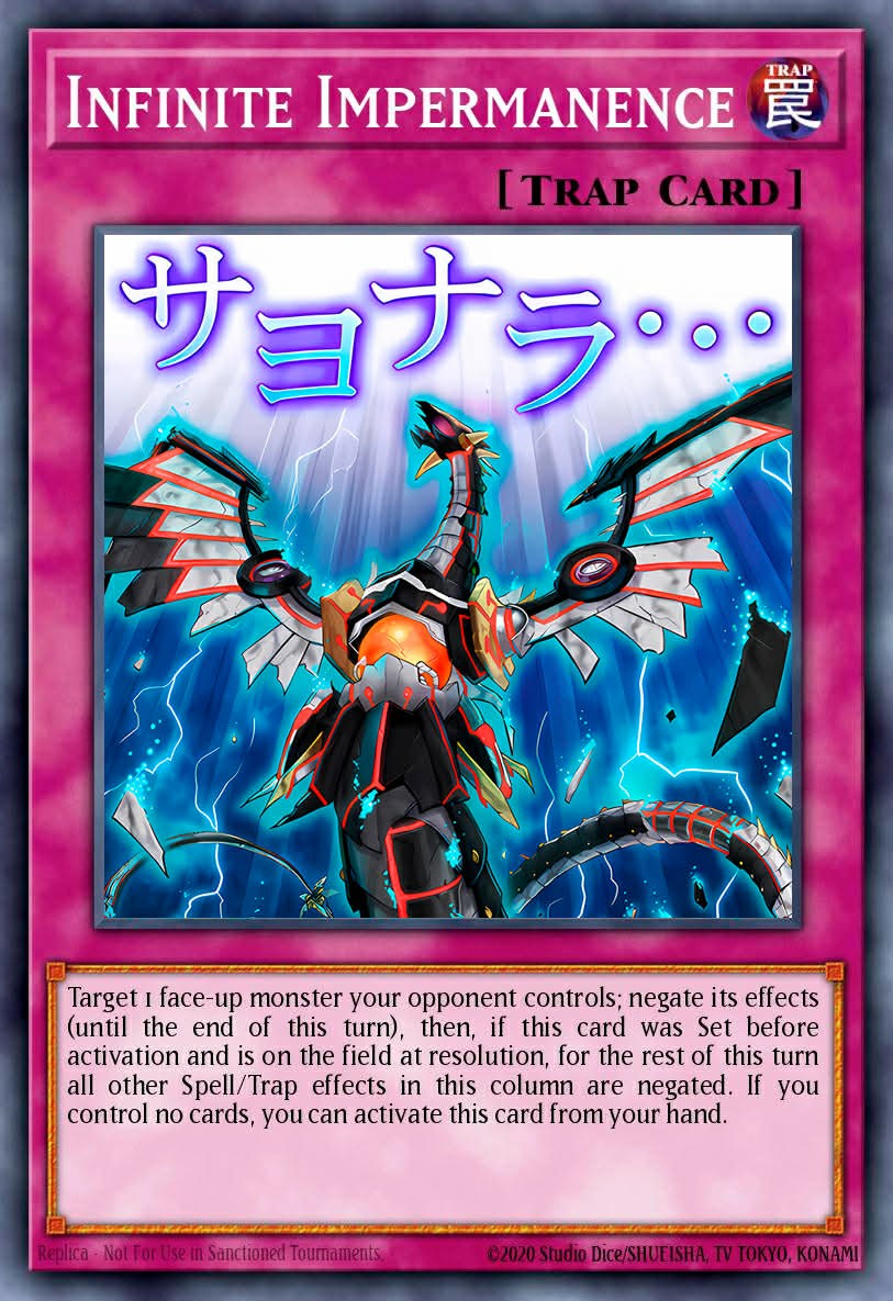 RA05-EN140 - Infinite Impermanence - Ultra Rare - Rarity Collection 5 RA05-EN140 - Infinite Impermanence - Ultra Rare - Rarity Collection 5