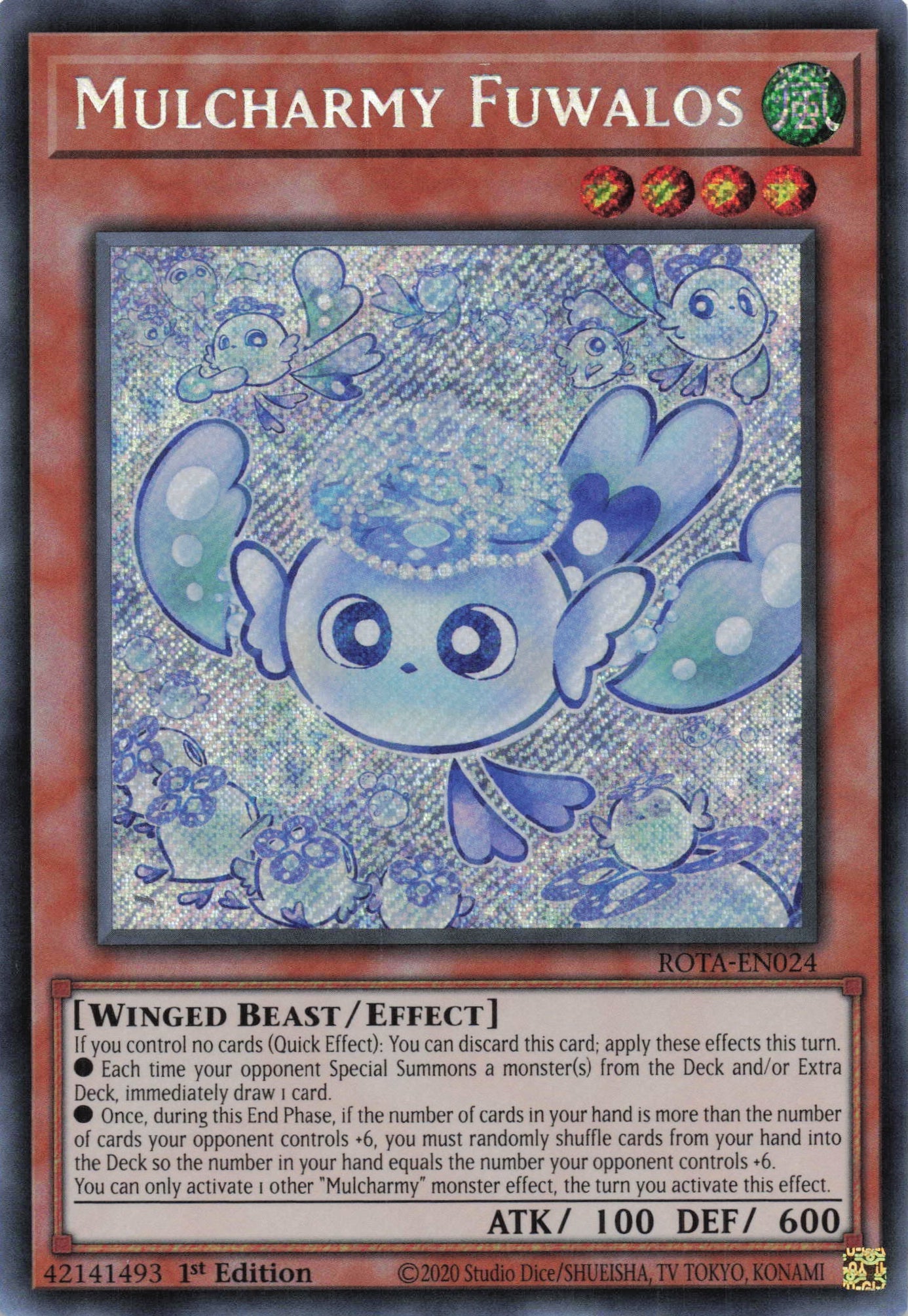 ROTA-EN024 - Mulcharmy Fuwalos - Secret Rare - - Rage of The Abyss ROTA-EN024 - Mulcharmy Fuwalos - Secret Rare - - Rage of The Abyss