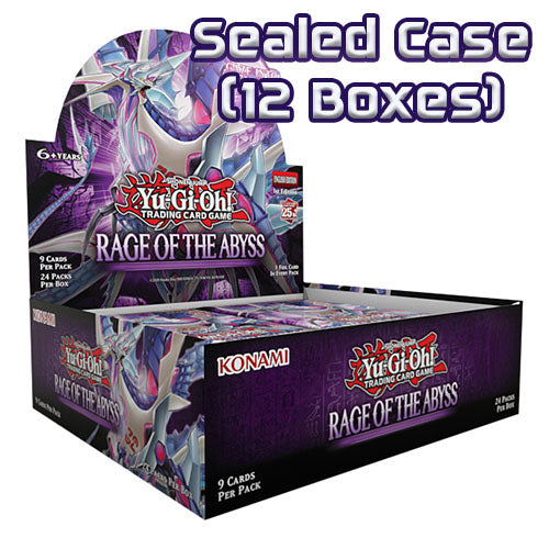 Yugioh Rage of the Abyss Booster Box x12 Sealed Case Yugioh Rage of the Abyss Booster Box x12 Sealed Case