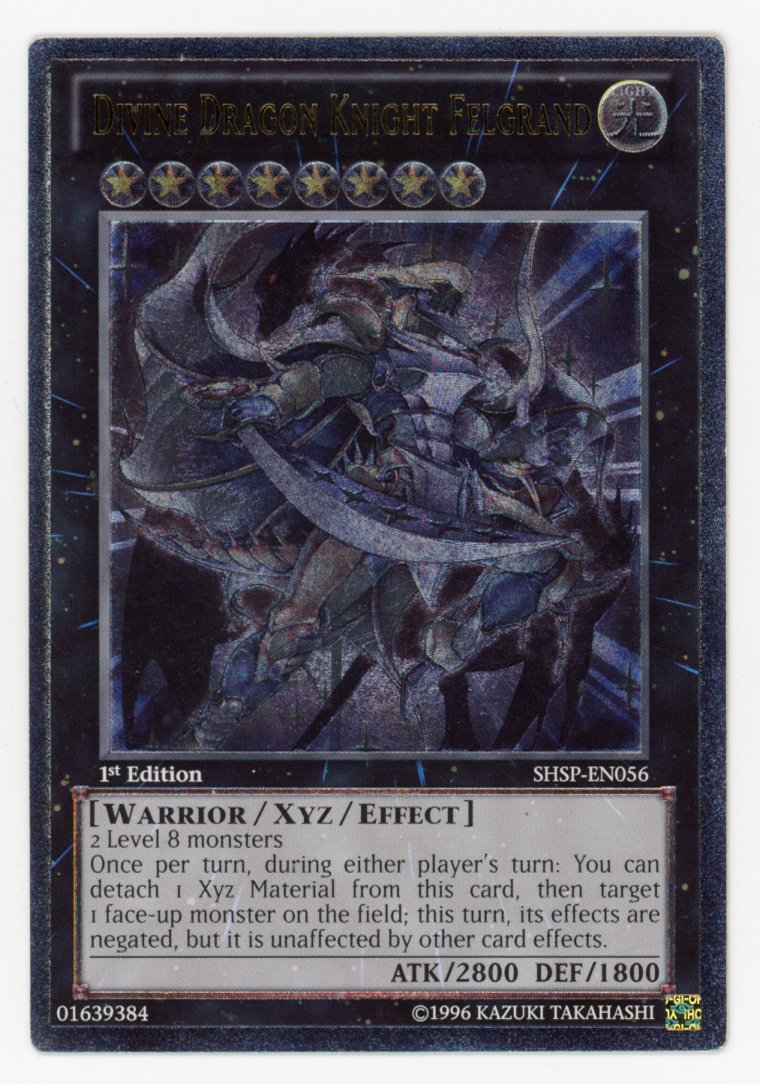 SHSP-EN056 - Divine Dragon Knight Felgrand - Ultimate Rare - 1st Edition Shadow Specters VLP