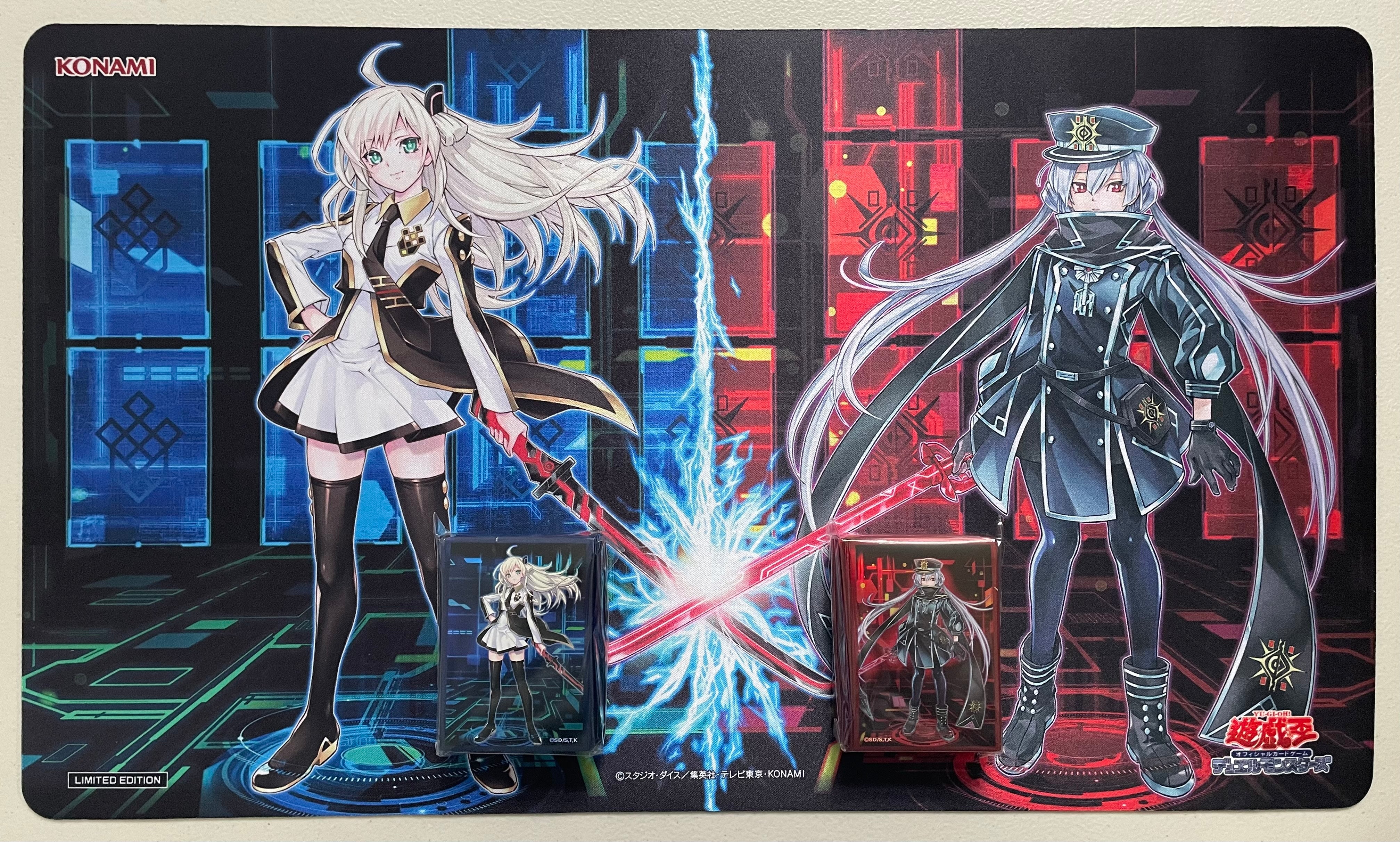 Yugioh OCG Sky Striker Ace - Raye and Roze Playmat & Sleeves Yugioh OCG Sky Striker Ace - Raye and Roze Playmat & Sleeves