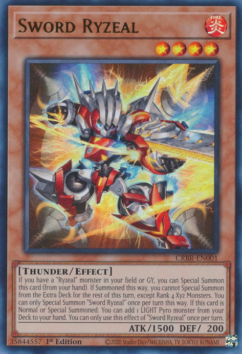 CRBR-EN001 - Sword Ryzeal - Ultra Rare - Effect Monster - Crossover Breakers