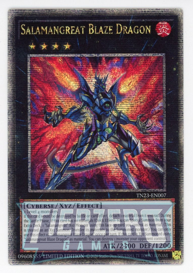 TN23-EN007 - Salamangreat Blaze Dragon - Quarter Century Secret Rare - TN23-EN007 - Salamangreat Blaze Dragon - Quarter Century Secret Rare -