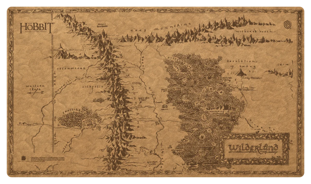 Ultimate Guard Sophoskin playmat The Hobbit Wilderland detail