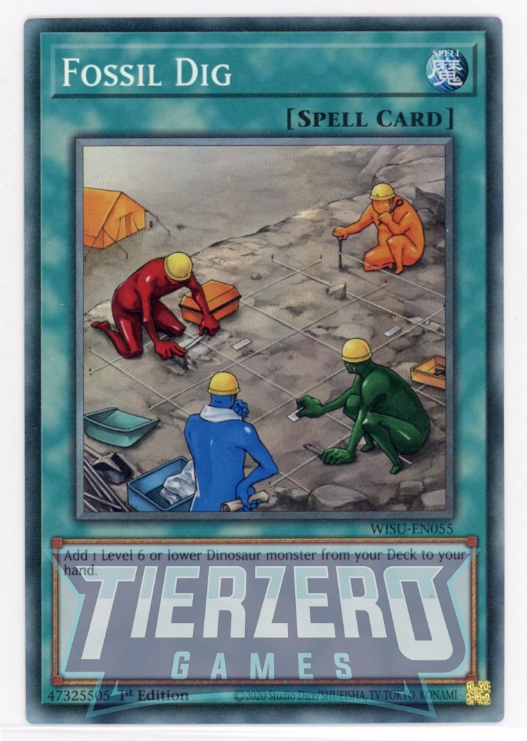 WISU-EN055 - Fossil Dig - Collector's Rare - Normal Spell - Wild Survi WISU-EN055 - Fossil Dig - Collector's Rare - Normal Spell - Wild Survi