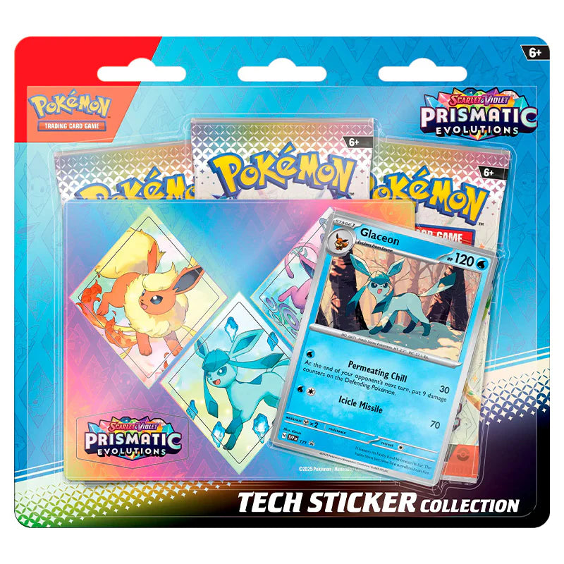 Pokemon - Scarlet & Violet - Prismatic Evolutions Tech Sticker Collection Glaceon