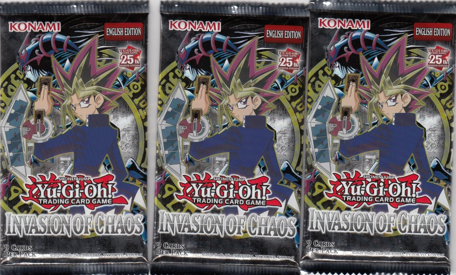 yu-gi-oh 25th anniversary invasion of chaos booster box YU-GI-OH! INVASION OF CHAOS 25TH ANNIVERSARY main image 1