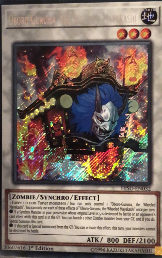 HISU-EN032 - Oboro-Guruma, The Wheeled Mayakashi - Secret Rare - Effect Synchro Monster - 1st-Edition - Hidden Summoners