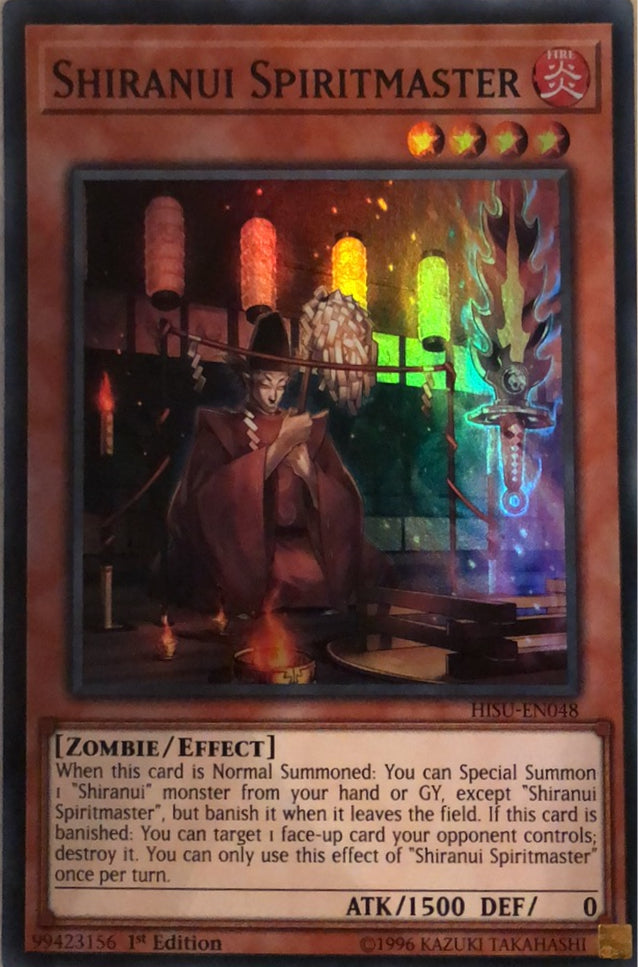 HISU-EN048 - Shiranui Spiritmaster - Super Rare - Effect Monster - 1st-Edition - Hidden Summoners