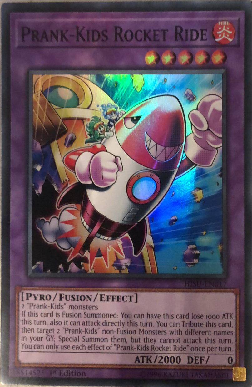 HISU-EN017 - Prank-Kids Rocket Ride - Super Rare - Effect Fusion Monster - 1st-Edition - Hidden Summoners