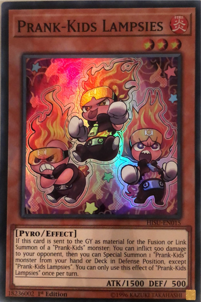 HISU-EN015 - Prank-Kids Lampsies - Super Rare - Effect Monster - 1st-Edition - Hidden Summoners
