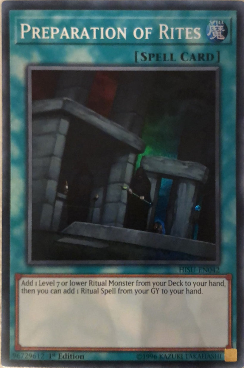HISU-EN042 - Preparation of Rites - Super Rare - Normal Spell - 1st-Edition - Hidden Summoners