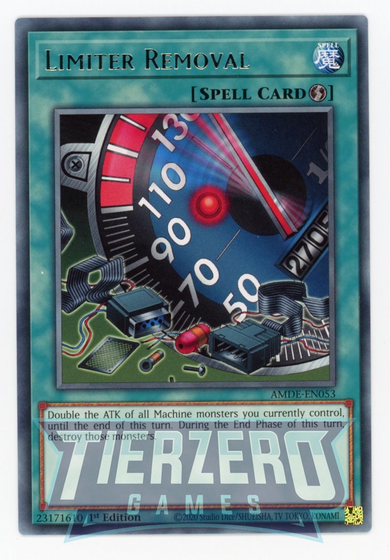AMDE-EN053 - Limiter Removal - Rare - Quick-Play Spell - Amazing Defen AMDE-EN053 - Limiter Removal - Rare - Quick-Play Spell - Amazing Defen