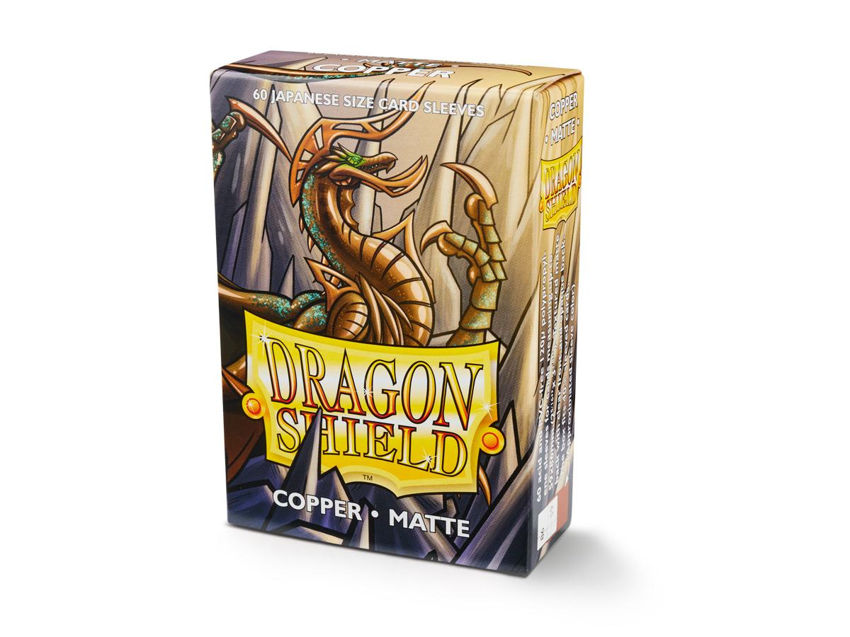 dragon shield mini card sleeves Dragon Shield 60 Copper Matte Small Sleeves