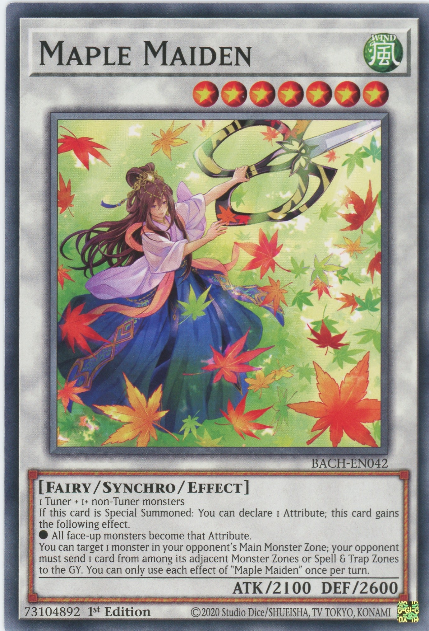 BACH-EN042 - Maple Maiden - Common - Effect Synchro Monster - Battle o BACH-EN042 - Maple Maiden - Common - Effect Synchro Monster - Battle o