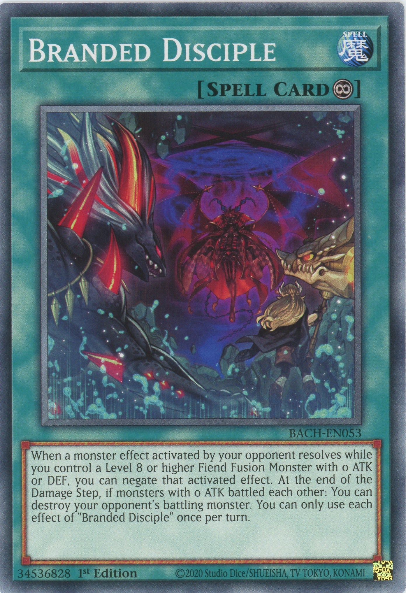 yugioh cards that search continuous spells BACH-EN053 - Branded Disciple - Common - Continuous Spell