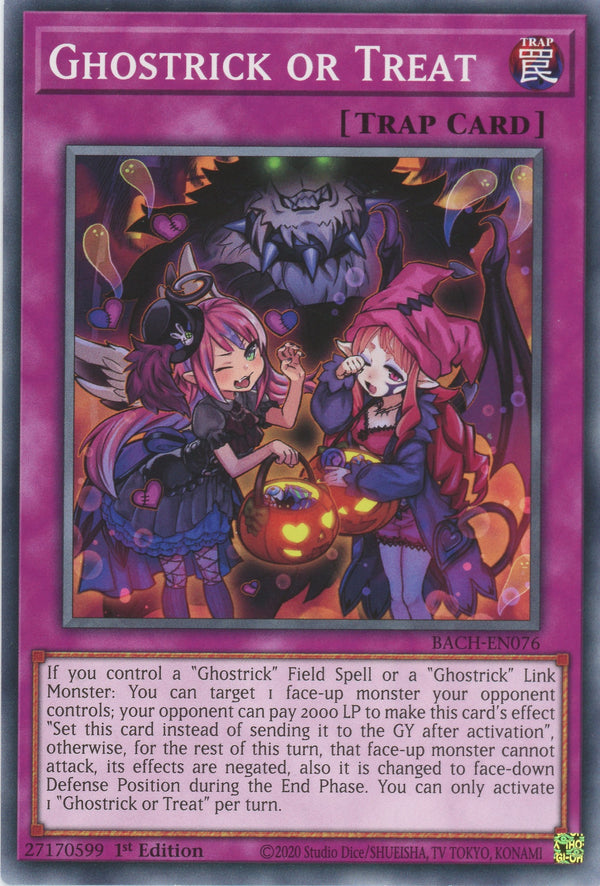 BACH-EN076 - Ghostrick or Treat - Common - Normal Trap - Battle of Chaos