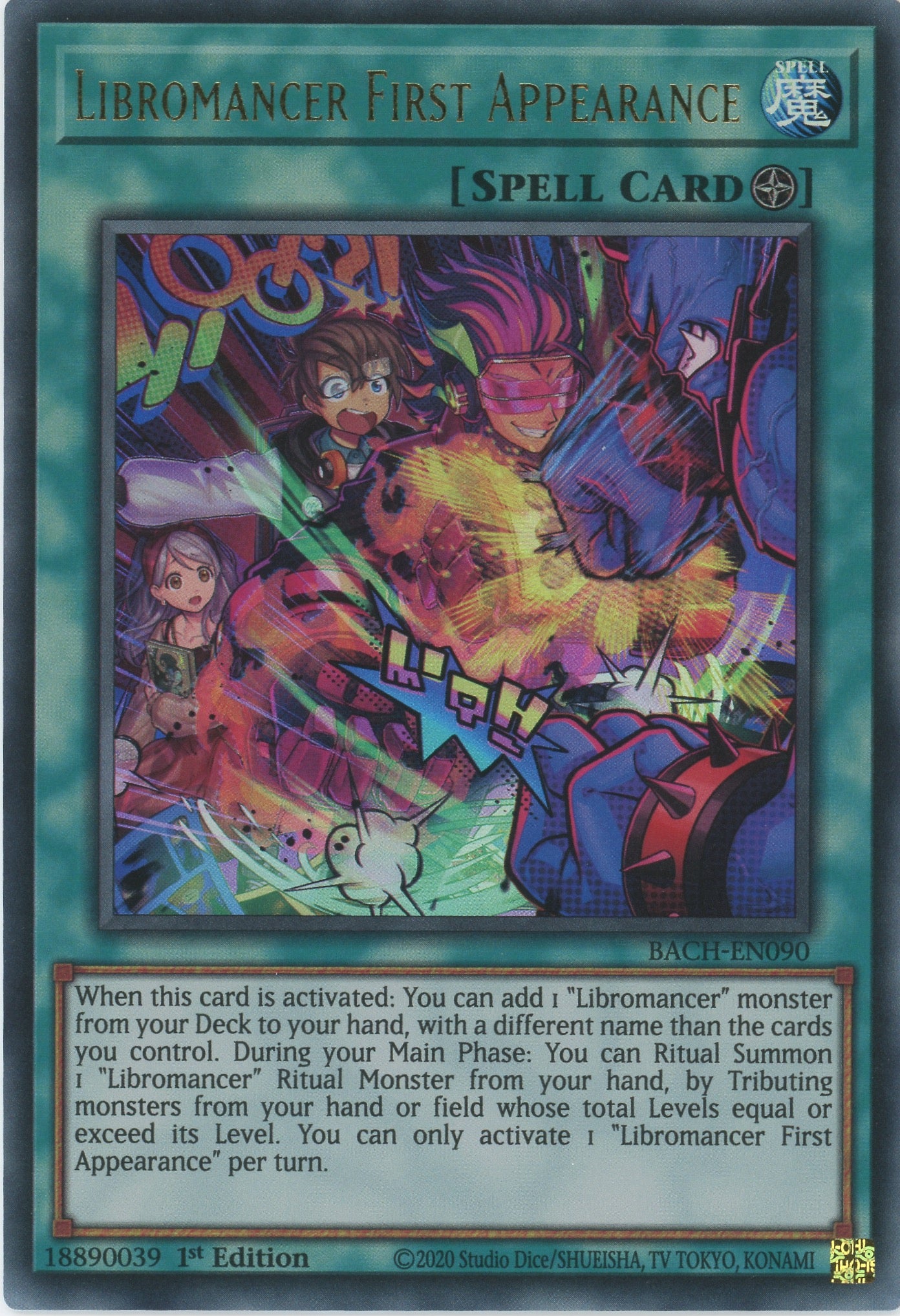 yugioh card appearances BACH-EN090 - Libromancer First Appearance - Ultra Rare