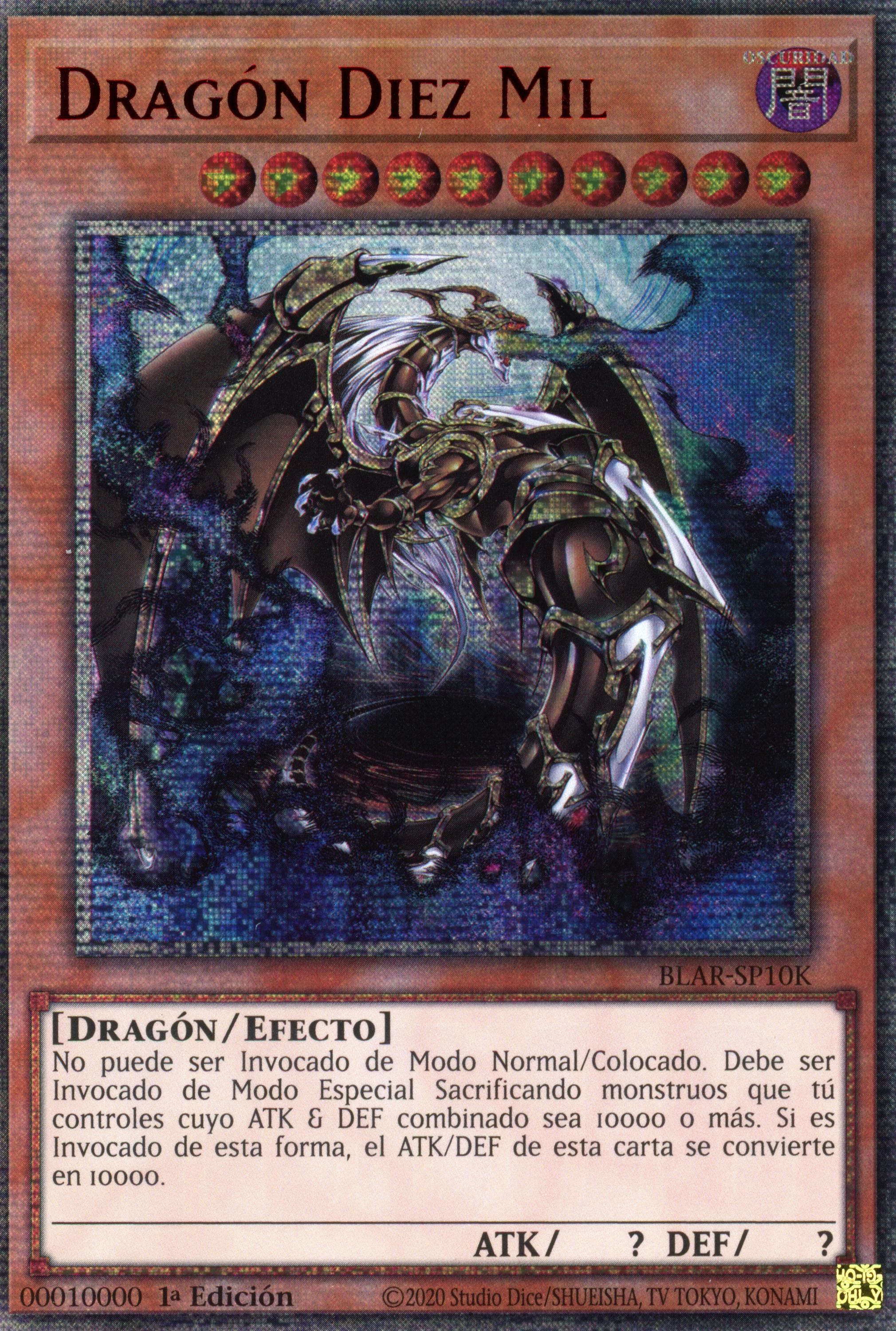 BLAR-SP10K - Ten Thousand Dragon - 10000 Secret Rare - Effect Monster - Battles of Legend Armageddon SPANISH