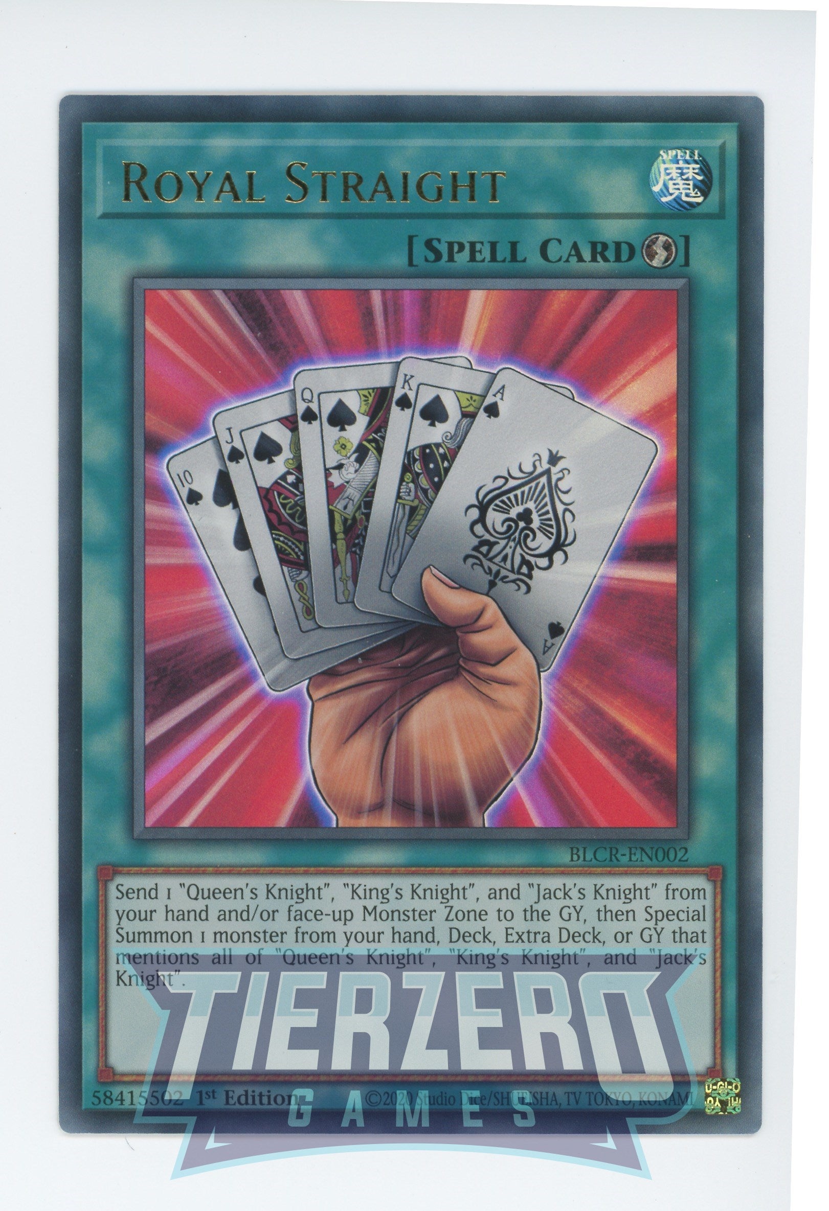 BLCR-EN002 - Royal Straight - Ultra Rare - Quick-Play Spell - Battles of Legend Crystal Revenge